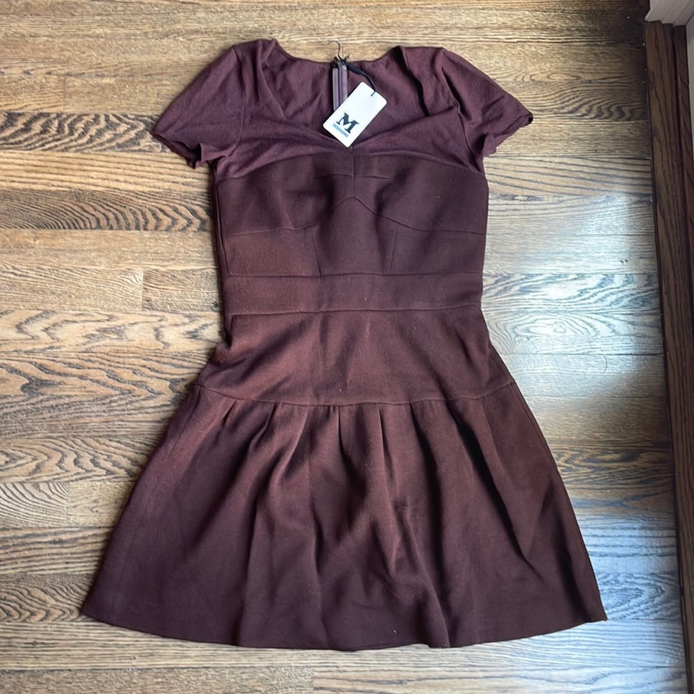 Missoni Brown, Fit and Flare Dress. Made in Italy